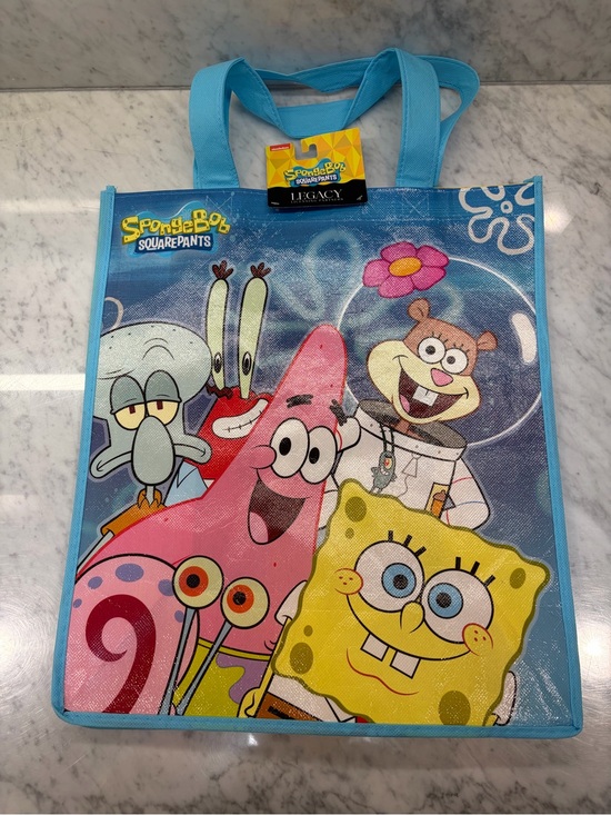 Nickelodeon Handbags - SpongeBob SquarePants Large Reusable Shopping Tote Bag NWT 13.5 x 15.5